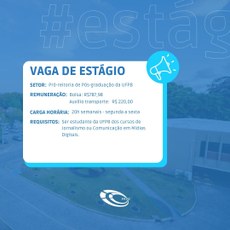 Está sendo ofertada uma vaga e as inscrições estão abertas até o dia 26/01/2024